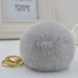 2016 New 16 Color Trinket Keychain Pompons Keychains Fur Keychain Fluffy Key Chains for Cars Keyrings trinkets pom pom keychain-Low Cost Product-Low Cost Product