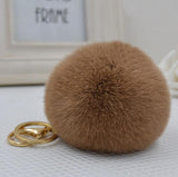 2016 New 16 Color Trinket Keychain Pompons Keychains Fur Keychain Fluffy Key Chains for Cars Keyrings trinkets pom pom keychain-Low Cost Product-Low Cost Product