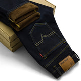Warm pants denim stretch jeans size Men's thick winter high-quality Jeans-Low Cost Product-Low Cost Product