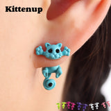 Kittenup New Multiple Color Classic Fashion Kitten Animal brincos Jewelry Cute Cat Stud Earrings For Women Girls-Low Cost Product-Low Cost Product