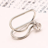 2016 New Fashion Hot Selling Pendientes Jewelry Rhinestone Flowers Star Heart Clip Earrings For Women-Low Cost Product-Low Cost Product