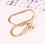 2016 New Fashion Hot Selling Pendientes Jewelry Rhinestone Flowers Star Heart Clip Earrings For Women-Low Cost Product-Low Cost Product