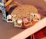 Fashion Lovely Cute Baby Elephant Opal stud earrings women Statement earrings for party free shipping-Low Cost Product-Low Cost Product