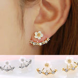 Crystal Stud Earrings Boucle d'oreille Femme 2016 Fashion Flower Earrings for Women Gold Bijoux Jewelry Brincos Pendientes Mujer-Low Cost Product-Low Cost Product