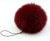 fur pom keychain Real Rabbit Fur Ball Key chains fur keyring porte clef llaveros Key Chain For Bag Charm navidad regalos-Low Cost Product-Low Cost Product
