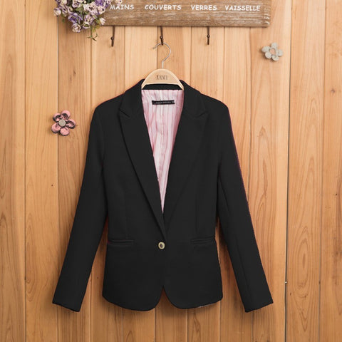 NEW blazer women suit blazer foldable brand jacket made of cotton & spandex with lining Vogue refresh blazers-Low Cost Product-Low Cost Product
