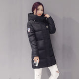Winter Women's Fashion Down Warm Coats 2016 New Arrival Fashion Long sleeve Hooded Jackets Slim Style Casual Parka Coat 3XL-Low Cost Product-Low Cost Product